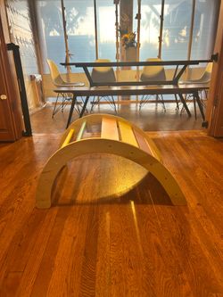 Toddler climbing arch and chair
