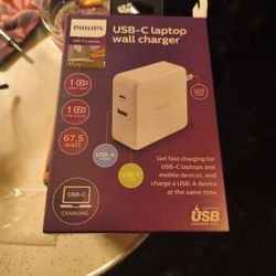 Phillips Usb-c Laptop Wall Charger 