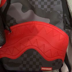 Sprayground 3AM Alert Red Backpack 