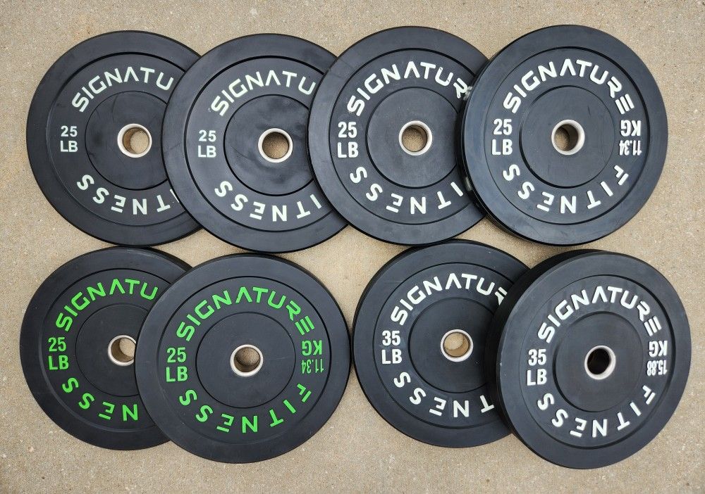 Signature Fitness 2" Olympic Bumper Plate Weight Plates