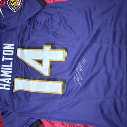 Kyle Hamilton Autograph Jersey Extra Large