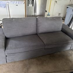 IKEA Sofa with Storage Ottoman