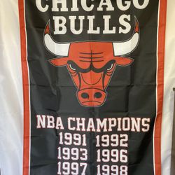 Chicago Bulls Champions Wall Banner (3’x5’)