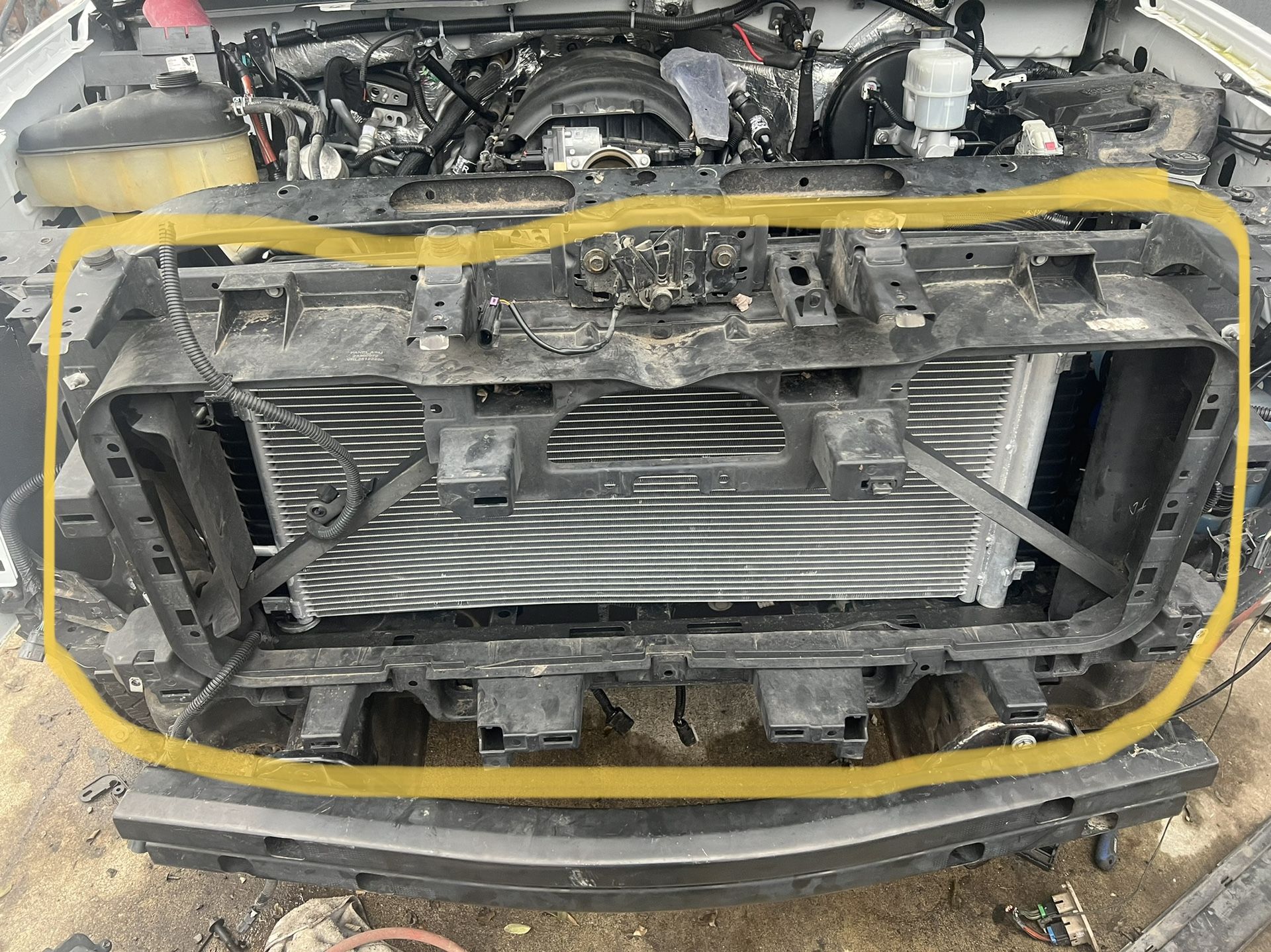 2015-2020 Cadillac Escalade Mounting Panel And 2017-2019 Chevy Silverado Radiator Shutter