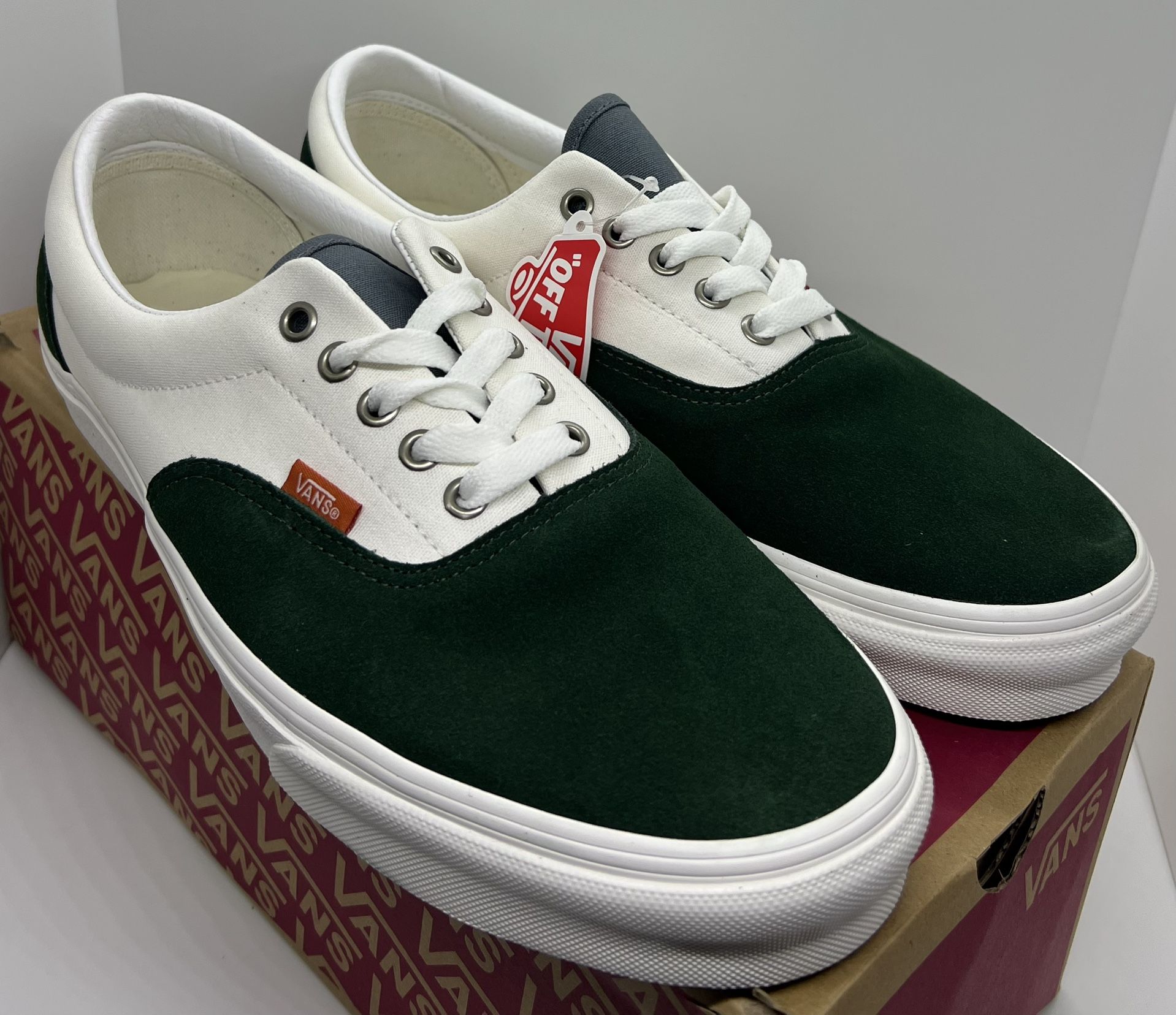 Size Vans Era Varsity Canvas (Green/Blue) Low Top brand