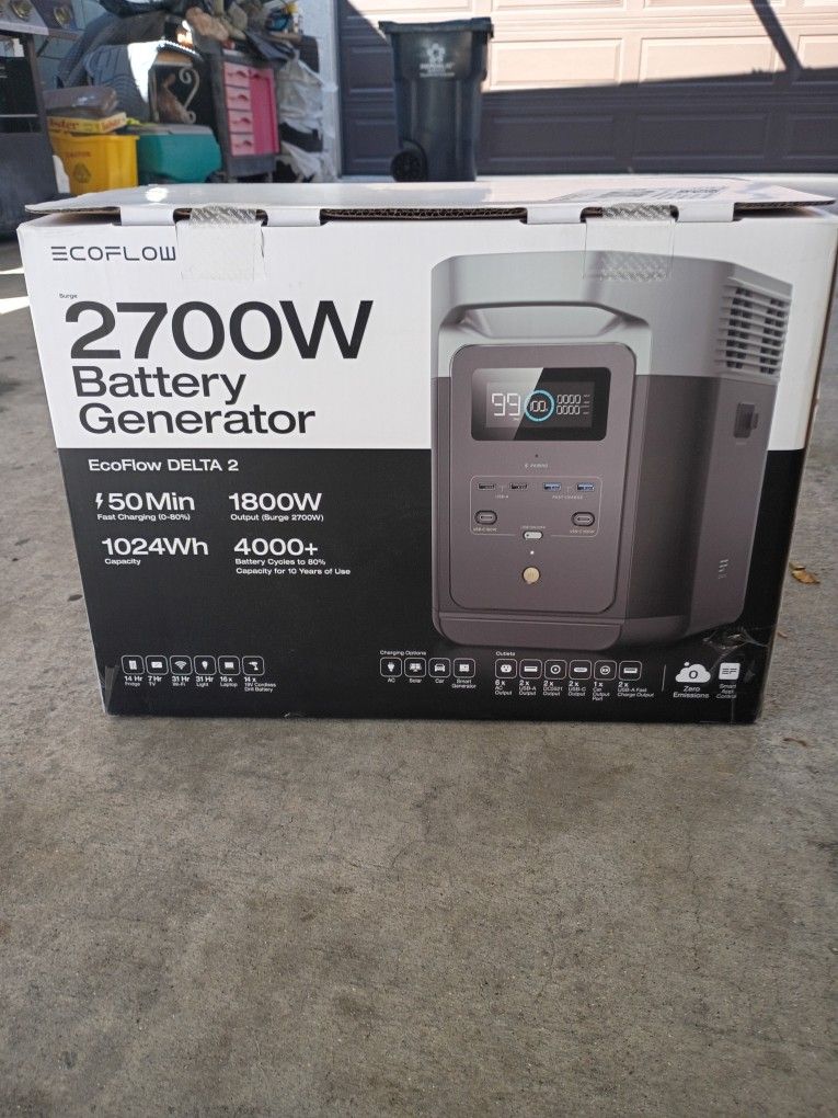 Ecoflow 2700W Battery Generator