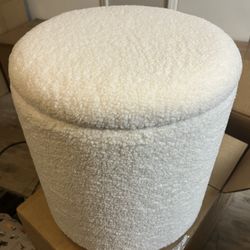 White ottoman set of two