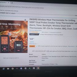 Brand New: Wireless Meat Thermometer For Grilling