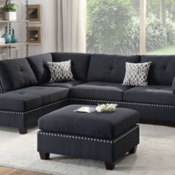 Sectional Sofa + Ottoman