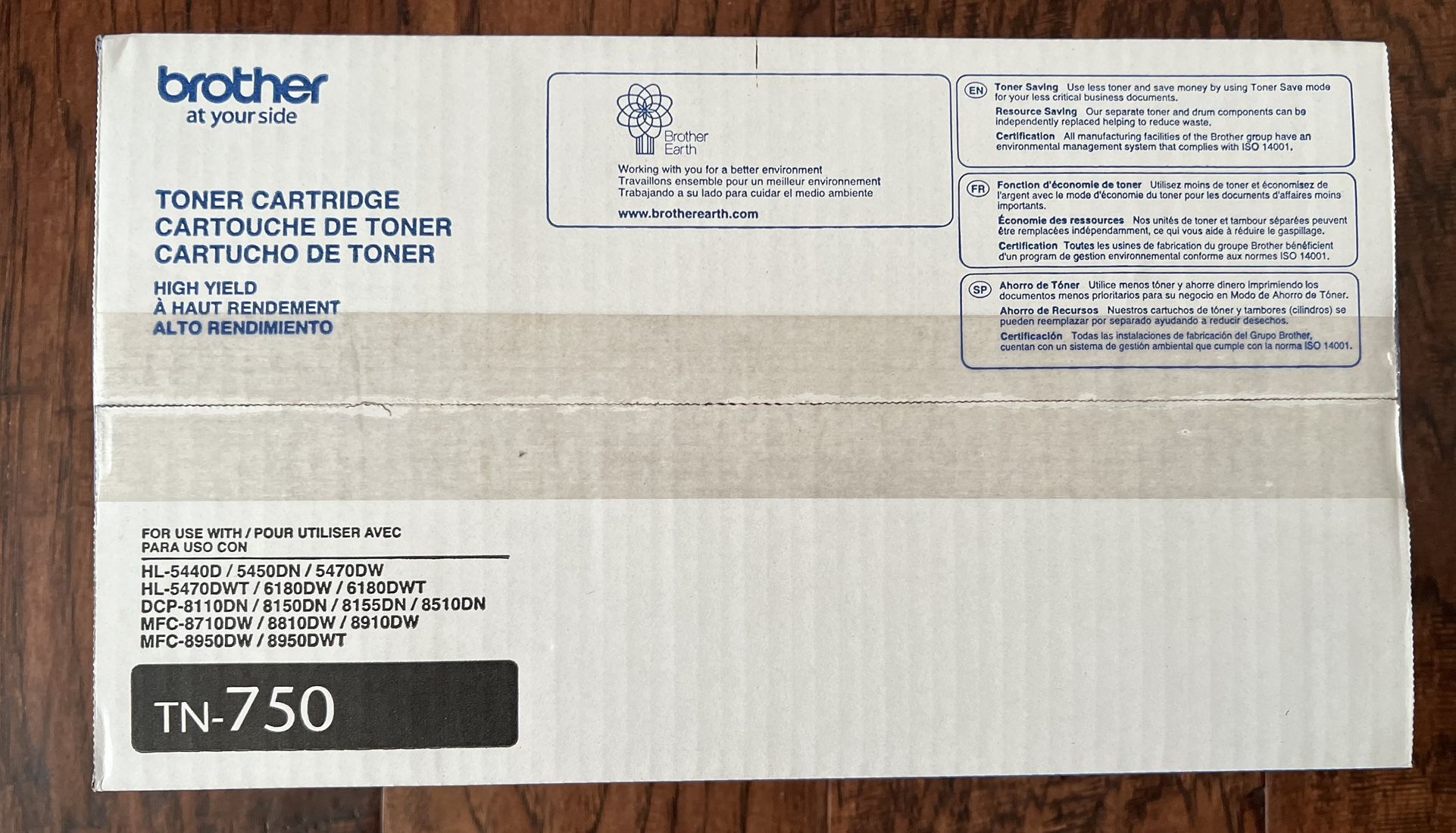 Toner Cartridge Brother TN-750 $65