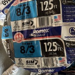 romex 8/3 125ft $280