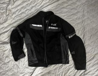 HWK Mesh Motorcycle Jacket Men’s 3XL w/ CE Armor - Shoulders, Elbows & Back Protector