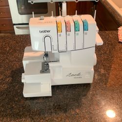 Beautiful Brother Lock 1034D Over Lock Bought From A Women Who Said It Worked Good And Miss Placed Power Cord Foot Pedal 