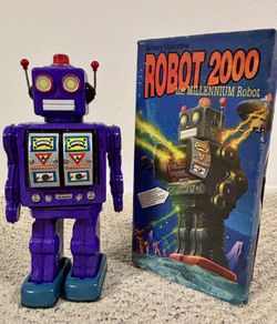 Vintage Robot 2000 Schylling Original Millenium Robot w/ Original Box