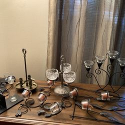 Collection of candle holders 