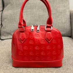 Rose Patent Leather Purse