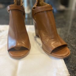 Alberto Germanic 7.5 leather wedge open toe 