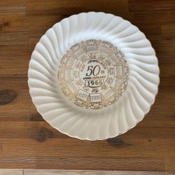 Kay Jewelers 50th Anniversary 1966 Gold Rimmed Collectible Plate