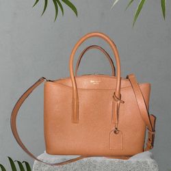 kate spade new york Margaux Brown Medium Satchel