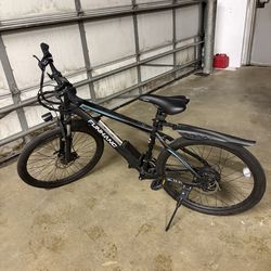 Black and Light Blue Bike