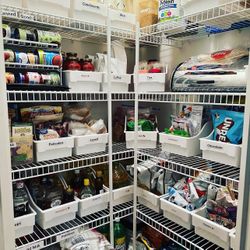 Large Plastic Storage Bins for the Kitchen, Laundry Pantry Bathroom, Closet, Pantry, Toys etc.
