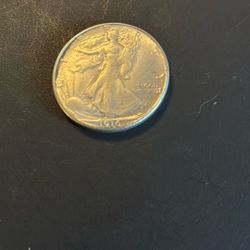 1916 S Walking Liberty Half Dollar