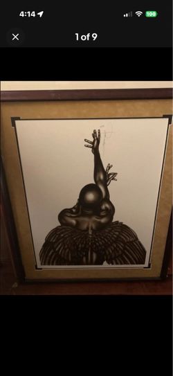 Larry Poncho Brown Heaven Sent Signed #434/850 Limited Edition Lithograph