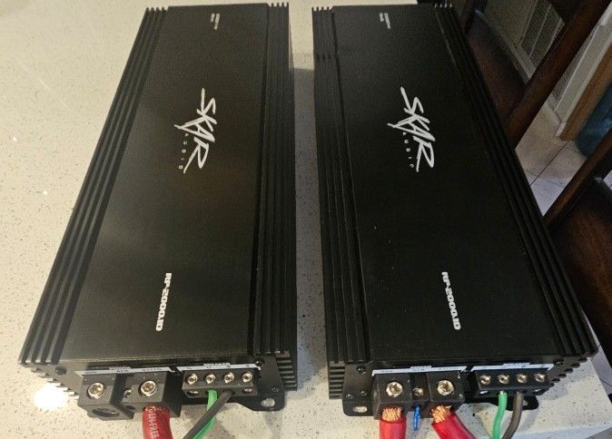 2 SKAR AUDIO RP-2000.1D Good Condition
