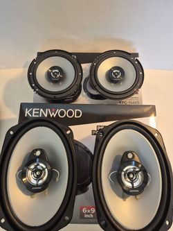 KENWOOD 1 PAIR 6.5" 2 WAY 300 WATTS & 1 PAIR 6×9 3 WAY 400 WATTS CAR SPEAKER