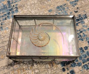 Vintage Glass Curio/Jewelry Box
