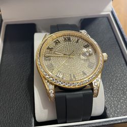 😍 VVS1 Unisex One Size Fits All Moissanite Watch 😍