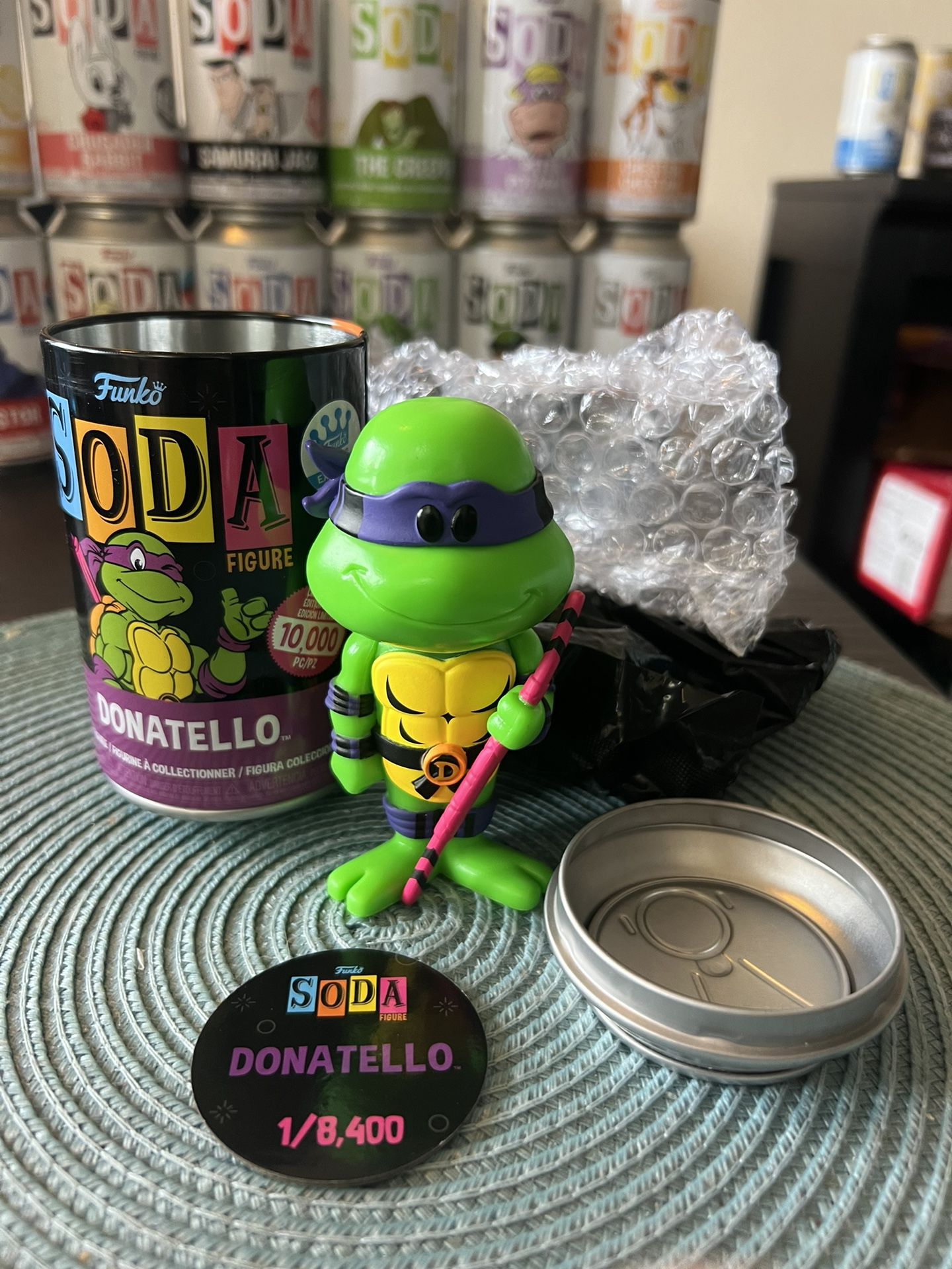 EXCLUSIVE BLACKLIGHT LIMITED EDITION Donatello Funko Soda TMNT Teenage Turtles