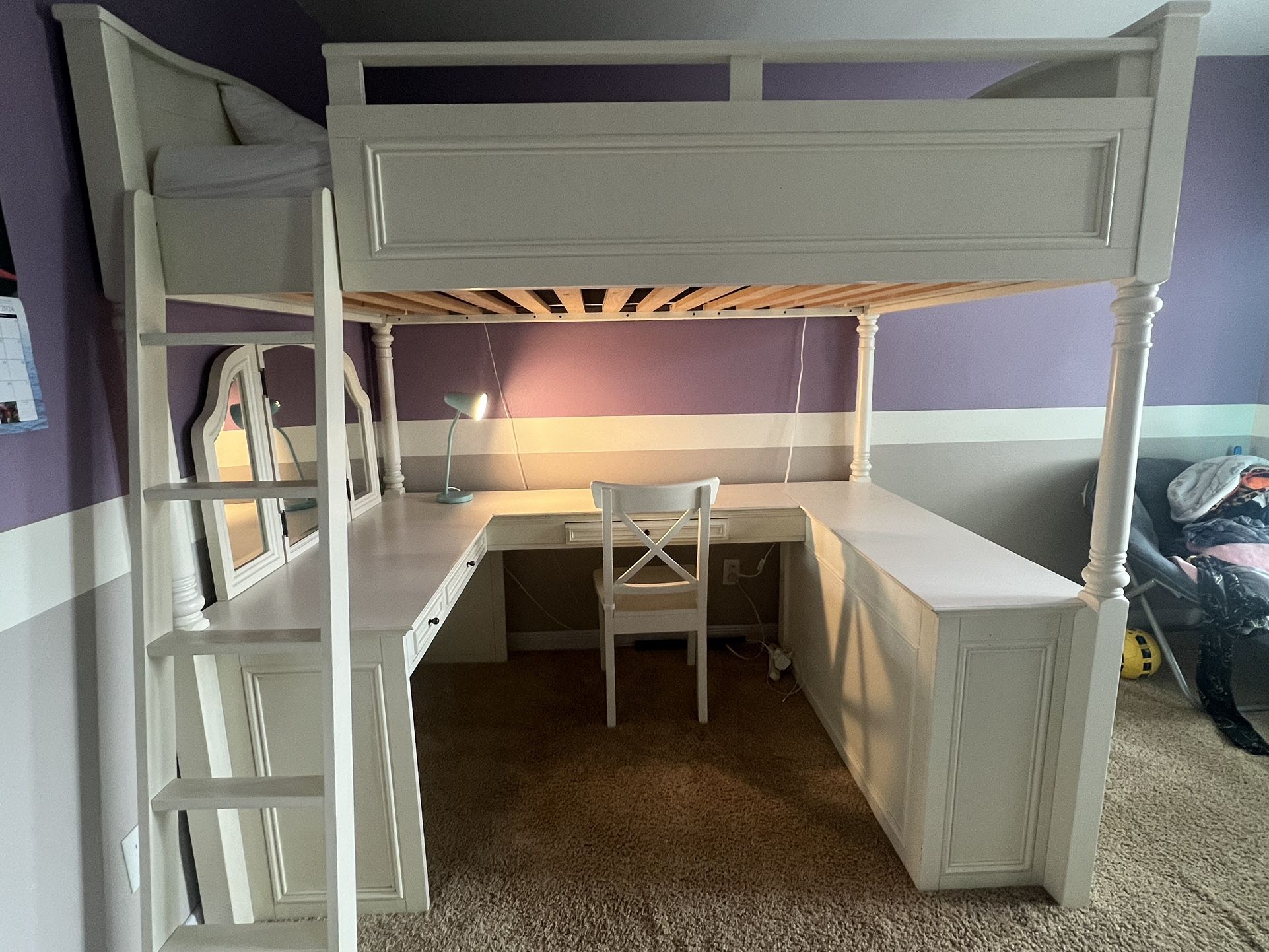 Pottery Barn Chelsea Vanity Loft Bed