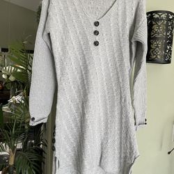 Sweater dress gray size small