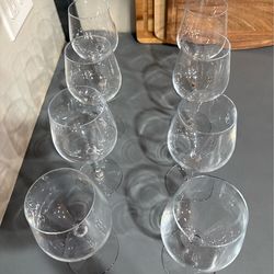 Crate and Barrel large wine glasses