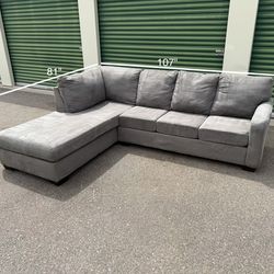 Beautiful Gray Sofa Sectional Couch + Free Delivery