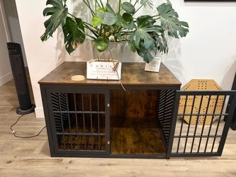 Dog crate furniture