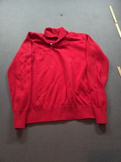 men's vintage red knit sweater by Sean John size XL