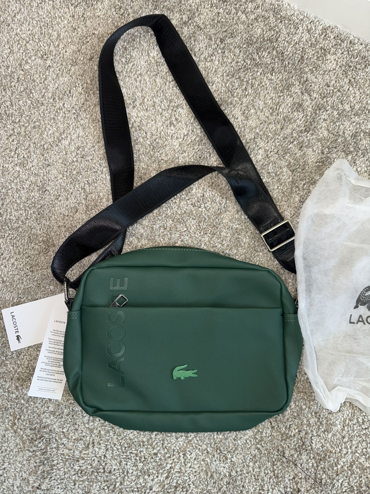 Green Lacoste Shoulder Bag