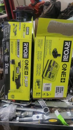 Ryobi dual charger and Ryobi angle drill