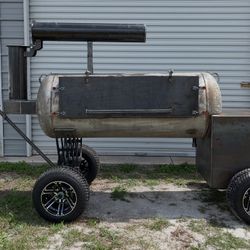 Custom smoker On Off-road wheels