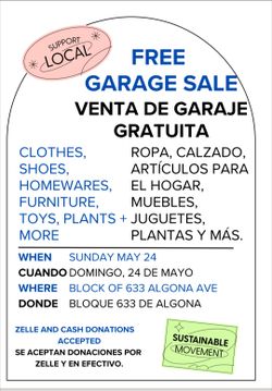 Free Garage Sale 5/24