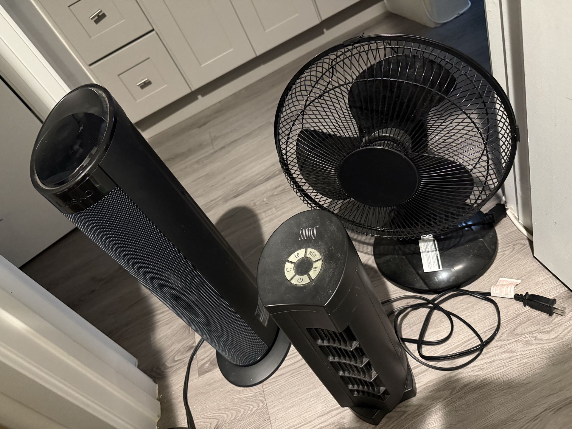 FREE 2 Tower Fans/ 1 Heater - Package Deal - $60 OBO (or best offer)