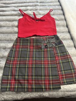 Size Large Skirt,medium Top (stretchy)