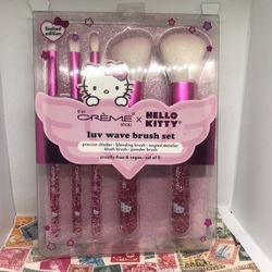 New Hello Kitty Luv Wave Set Makeup Brush Set The Creme Shop 