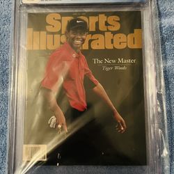 8.5 Graded Tiger Woods Graded Sports Illustrated Magazine 
