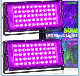 50W 2 Pack Black Light Floodlights