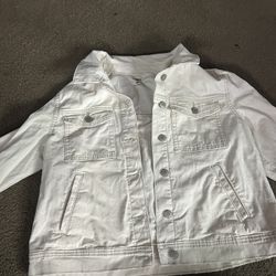 White denim jacket
