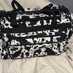 Cow Print Duffle Bag