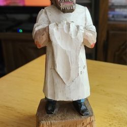 Hand Carved World War I  Figurine